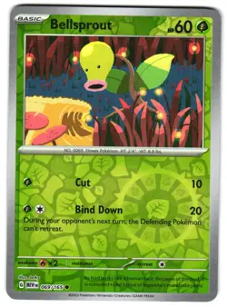 Bellsprout 069/165 Reverse Holo SV: Scarlet & Violet 151 Pokemon TCG - Image 1