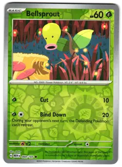 Bellsprout 069/165 Reverse Holo SV: Scarlet & Violet 151 Pokemon TCG - Image 1
