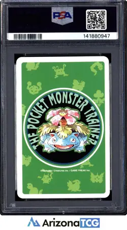 Pokemon 1996 Pikachu 3 of Diamonds 025 Green Playing Card Japanese GEM MT PSA 10 - Image 2