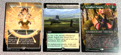 Major Miscut ERROR extended art WINDSWEPT HEATH connecting cards mtg Orims Chant - Image 2