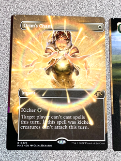 Major Miscut ERROR extended art WINDSWEPT HEATH connecting cards mtg Orims Chant - Image 3