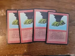 4x Active Volcano Legends Magic the Gathering MTG Card Vintage Rare Red Iconic - Image 1