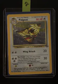 Pokemon Pidgeot Jungle Set Holo Rare 8/64 Unlimited Vintage Card TCG 2 - Image 3