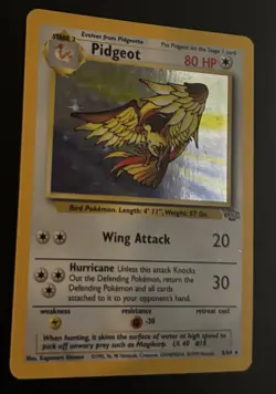 Pokemon Pidgeot Jungle Set Holo Rare 8/64 Unlimited Vintage Card TCG 2 - Image 4