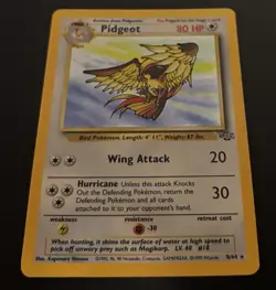 Pokemon Pidgeot Jungle Set Holo Rare 8/64 Unlimited Vintage Card TCG 2 - Image 5