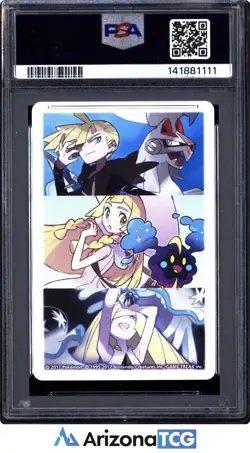 Pokemon 2017 Lillie & Cosmog Jack Of Diamonds Pokemon Playing Cards PSA 9 - Image 2