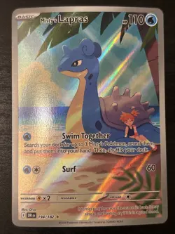 Misty's Lapras (art Rare) 194/182 Pokemon Card TCG Destined Rivals Nm - Image 1