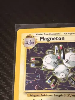 Magneton Pokemon TCG Fossil Set Holo Rare Card 11/62 Vintage LP - Image 4