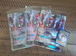 Pokemon 3x Shiny Darkrai GX 88a/147 JUMBO CARDS - SM Shining Legends - Mint - Image 1