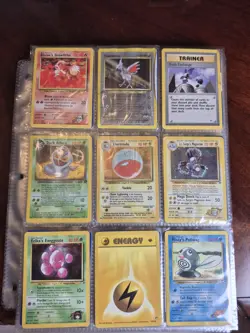221 Pokemon CARD WOTC Vintage Binder 15 Holo/19 rare/14x 1st Edition/movie Promo - Image 4