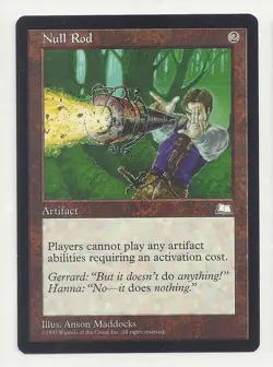 MTG WEATHERLIGHT 1x NM/M Null Rod Magic the Gathering Card Cannot Play Artifacts - Image 1