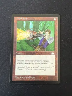 MTG WEATHERLIGHT 1x NM/M Null Rod Magic the Gathering Card Cannot Play Artifacts - Image 3