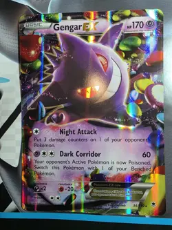 Pokemon Gengar EX Card 34/119 XY Phantom Forces Holo Rare Jumbo Card - Image 1