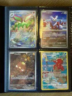 Collection Pokemon Binder Lot 160 Cards Full Arts IR AR Promos Stamps + More - Image 3