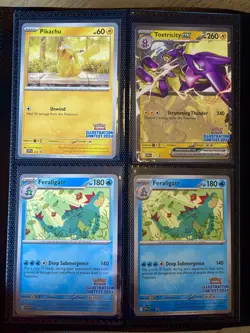 Collection Pokemon Binder Lot 160 Cards Full Arts IR AR Promos Stamps + More - Image 4