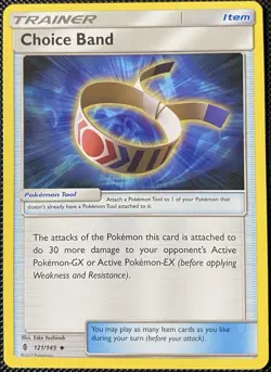 Choice Band 121/145 Sm-Guardians Rising Regular - Pokemon Card - Image 1