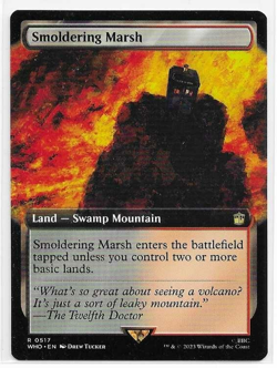 Smoldering Marsh (Extended Art) - Universes Beyond: Doctor Who - MTG - Rare - Image 1