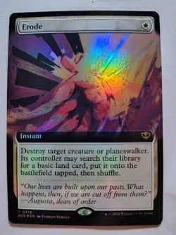 Mtg. Erode. Foil Extended Art. Secrets of Strixhaven. Pack Fresh - Image 1