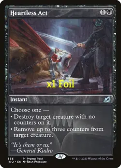 MTG Foil Promo Pack Ikoria: Lair of Behemoths PIKO Heartless Act MINT - Image 1