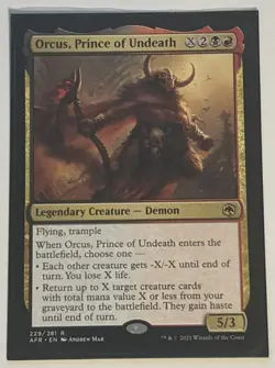 Orcus, Prince of Undeath | MtG Magic Adventures in Forgotten Realms |English |NM - Image 1