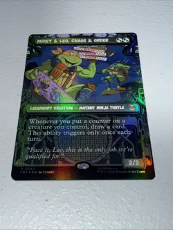 MTG, Mikey & Leo, Chaos & Order FOIL 247 (Showcase) Teenage Mutant Ninja Turtles - Image 1