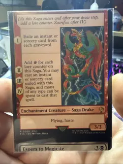 Summon: Esper Valigarmanda Misprint Miscut Mtg - Image 1