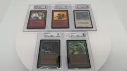 1993 Magic: The Gathering - Limited Edition Beta Quad 9 Lot - Graded - Image 1