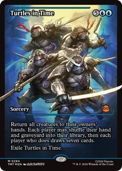1 x Turtles in Time - Foil - Showcase - Teenage Mutant Ninja Turtles - NM-Mint - - Image 1