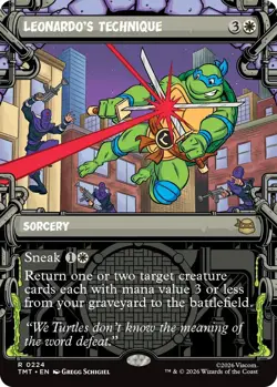 1 x Leonardo's Technique - Showcase - Teenage Mutant Ninja Turtles - NM-Mint - M - Image 1