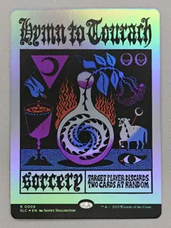MTG Secret Lair Encyclopedia of Magic 0008 Hymn to Tourach Foil - Image 1