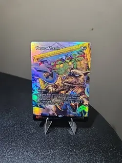 Plague of Vermin - BORDERLESS FOIL NM (MTG Teenage Mutant Ninja Turtles PZA 007) - Image 1