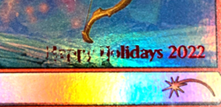 2022 mtg CHAOS WRAP Holiday Promo Foil Stamp MISPRINT ERROR I combine ship - Image 2