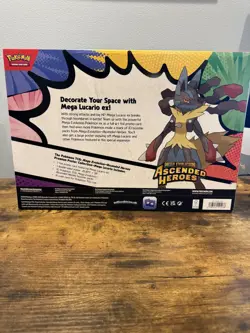 Pokemon TCG Mega Evolution Ascended Heroes Poster Collection Box Mega Lucario - Image 2