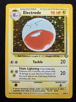 ⚡Electrode🚬 Holo Rare 02/64 Jungle Unlimited English 1999 Pokemon Vintage - Image 1