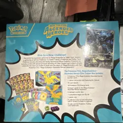 Pokemon Mega Evolution Ascended Heroes Elite Trainer Box Promo Card Coin Dice - Image 3