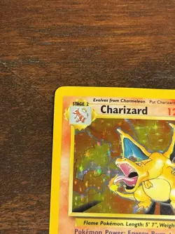 Vintage CLEAN FRONT Pokemon Charizard Base Set Holo Rare Card 4/102 - Image 2