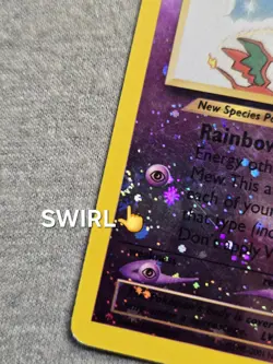 Mew 1/18 Pokemon Southern Islands Reverse Holo Rare 2x SWIRLS - Image 4
