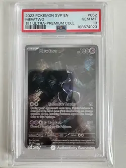 PSA 10 Mewtwo 052/165 SVP Black Star Promo 151 Ultra Premium Collection Pokemon - Image 1