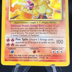 Pokemon Charizard 4/102 - 1999 Base Set Holo Rare - MP Vintage WotC - Image 3