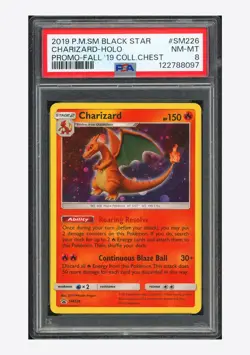 Pokemon PSA 8 Charizard Promo 2019 SM226 Fall Coll. Chest English - Image 1