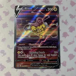 Raikou V - GG41/GG70 - Pokemon Crown Zenith Galarian Gallery Ultra Rare NM - Image 1