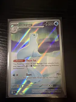 Dewgong 097/094 Full Art Illustration Rare Phantasmal Flames Pokemon TCG NM - Image 1