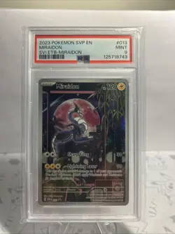 2023 Pokemon TCG SVP: Scarlet & Violet Black Star Promo - Miraidon #13 PSA 9 - Image 1