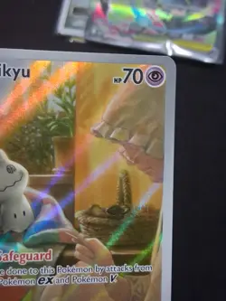 Pokemon TCG Mimikyu SVP 075 Paldean Fates Holo Black Star Promo - Image 3