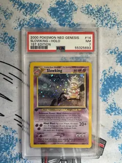 2000 Pokemon Neo Genesis 1st Edition Slowking Holo Rare #14/111 PSA 7 - Image 2