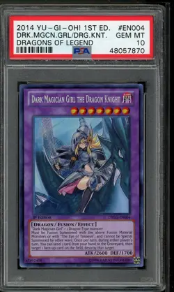 Dark Magician Girl The Dragon Knight DRLG-EN004 1st Edition Yugioh PSA 10 *870 - Image 1