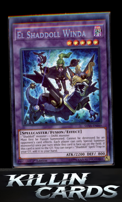 1st Edition El Shaddoll Winda SHVA-EN049 Secret Rare Shadows in Valhalla YuGiOh - Image 1