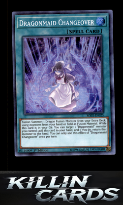 1st Edition Dragonmaid Changeover MYFI-EN025 Super Rare Mystic Fighters YuGiOh C - Image 1