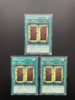 Yugioh Mystic Box SD6-EN030 1st Edition Common Damaged X3 - Image 1