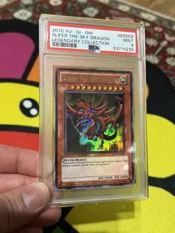 2010 Yugioh LC01-EN002 Slifer The Sky Dragon Ultra Rare PSA 9 Mint Graded 2010 - Image 3